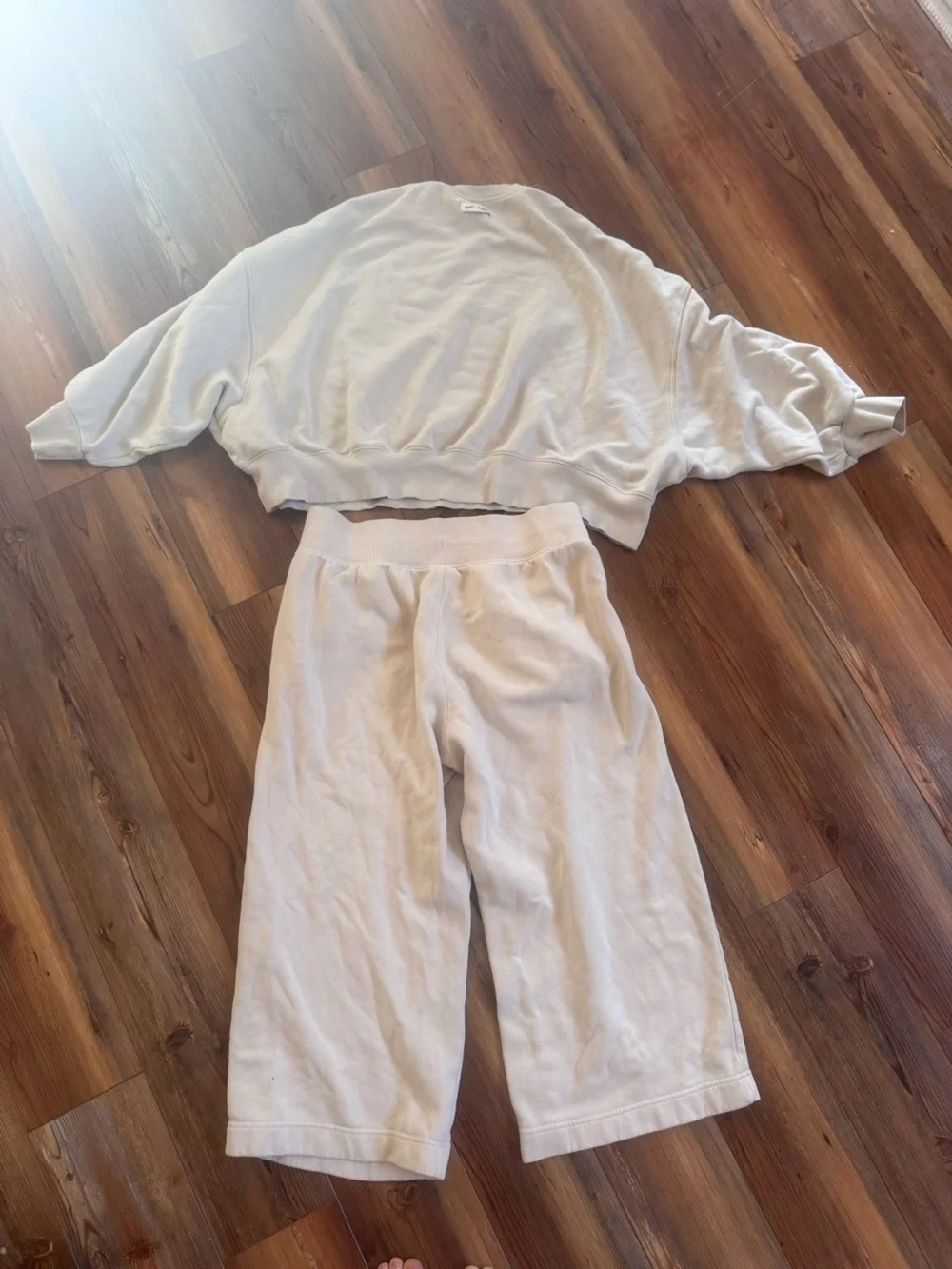 Nike -Women’s Large - Cream Two-Piece Set